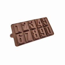  Számok, szilikon bonbon, és csokládé forma, 10 adagos sütés és főzés