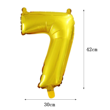  Számos fólia lufi - 7 party kellék