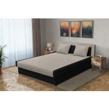  Szandra franciaágy fekete és ezüst serlegszürke szövet lenyűgöző 4 méretben ágy és ágykellék