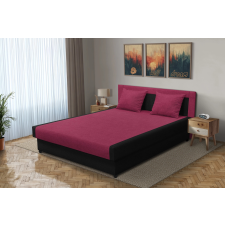  Szandra franciaágy fekete és szeder szövet lenyűgöző 4 méretben ágy és ágykellék