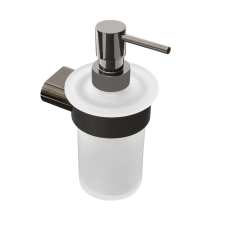  Szappanadagoló SAT Simply R PVD fém PVD gun/matt üveg SATDSIMR99GM fürdőszoba kiegészítő