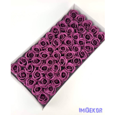  Szappanrózsa fej 50 db/doboz Beauty 6x5,5 cm - Padlizsán ajándéktárgy