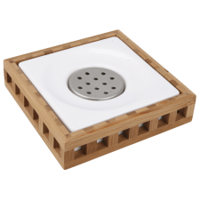  Szappantartó Optima Libra fehér/bambusz LIB39 fürdőszoba kiegészítő