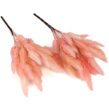  Szárazvirág hatású tollvirág csokor rózsaszín 2db/csomag dekorációs kellék