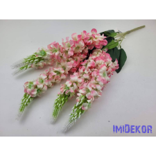  Szarkaláb 5 ágú selyem csokor 57cm - Cirmos Rózsaszín dekorációs kellék