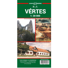 Szarvas András Vértes turistatérkép, Vértes túratérkép Szarvas A. kiadó 1:30 000 térkép