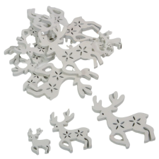  Szarvas fa 3-5-7cm fehér 15db-os dekorációs kellék