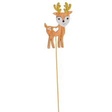  Szarvas pick arany aganccsal 9+18cm dekorációs kellék