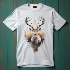  Szarvas póló (Férfi)(Áttetsző)