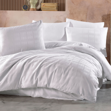  Szatén ágynemű 200x220 Marsela fehér kockás egyszínű Darymex lakástextília