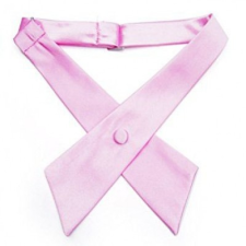  Szatén nõi kereszt nyakkendõ - Rózsaszín női ruházati kiegészítő