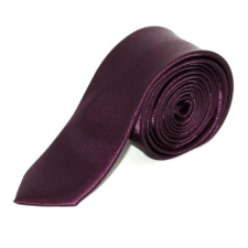  Szatén slim nyakkendő - Sötétlila nyakkendő