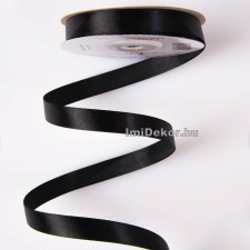  Szatén szalag 12 mm x 22.86 m - Fekete szalag, masni