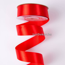  Szatén szalag 25 mm x 22.86 m - Piros szalag, masni