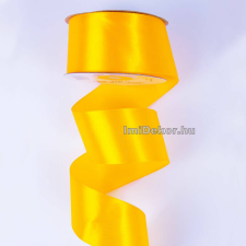  Szatén szalag 38 mm x 22.86 m - Sötét Citromsárga szalag, masni