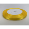  Szatén szalag, sárga - 6mm x 22m/tekercs