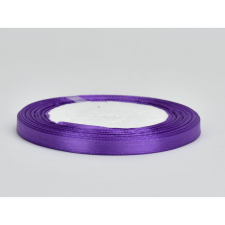 Szatén szalag, sötétlila - 6mm x 22m/tekercs rövidáru