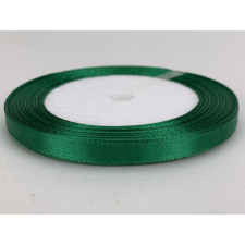Szatén szalag, sötétzöld - 6mm x 22m/tekercs rövidáru