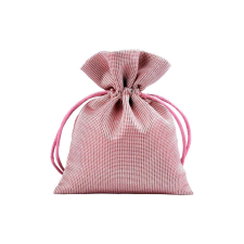 Szatén táska lurexszel ajándékokhoz 10 x 13 cm Rose Gold ajándéktasak