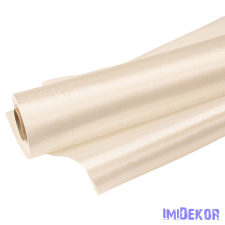  Szatén tekercs 23cm x 10m - Ekrü dekorációs kellék