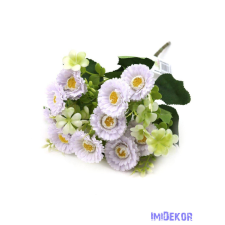  Százszorszép selyem csokor 31cm - Halvány Lila dekorációs kellék