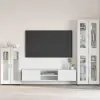  Széf polcokkal Magas Fényű Fehér 55,5 x 29 x 103 cm Faanyag