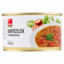 SZEGEDI PAPRIKA ZRT Coop babfőzelék lecsókolbásszal 400 g konzerv