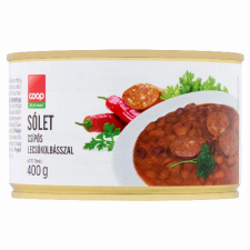 SZEGEDI PAPRIKA ZRT Coop sólet csípős lecsókolbásszal 400 g konzerv
