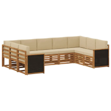  Szegmentált kanapé szett párnával 7 pcs Természetes bútor