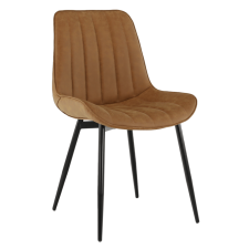  Szék, barna camel/fekete, HAZAL bútor
