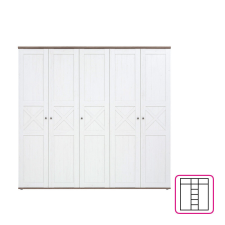  Szekrény, canyon fenyő/sonoma trüffel tölgy, TEINA SZF5D bútor