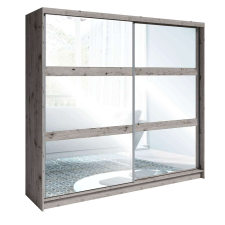  Szekrény tükörrel, wellington tölgy, TOGOS bútor