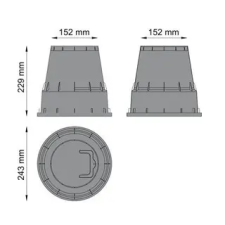  Szelepakna RAIN EzOPEN RN 15 MINI _PZCM 15 öntözéstechnikai alkatrész
