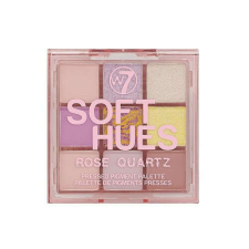 Szemhéjfesték, W7, Soft Hues, Rose Quartz, 9 színárnyalat szemhéjpúder