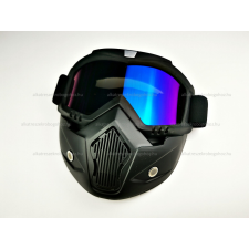  Szemüveg fekete TIP 6 (maszk) motoros szemüveg