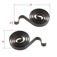  SZÉNKEFE FESZÍTŐ RUGÓ 21X12X2,3 mm kisháztartási gépek kiegészítői