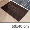  Szennyfogó szőnyeg (60x40 cm) barna színű lábtörlő, Welcome felirattal