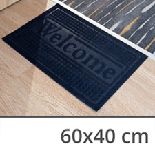  Szennyfogó szőnyeg (60x40 cm) kék színű lábtörlő, Welcome felirattal lakástextília