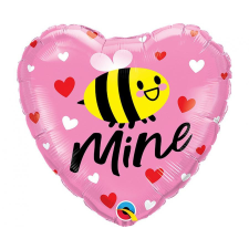 Szerelem Bee Mine fólia lufi 46 cm party kellék