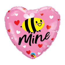 Szerelem Bee Mine fólia lufi 46 cm party kellék