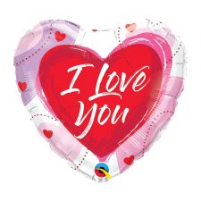 Szerelem I Love You Cartoon fólia lufi 46 cm party kellék