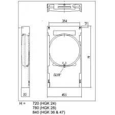 Szerelőkeret HGK-36 gázkazánhoz 2379960023 (HAJ00077) kazán