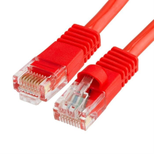 Szerelt patch kábel UTP Cat6 20 m PVC PIROS kábel és adapter
