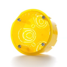  Szerelvénydoboz gipszkartonba süllyeszthető 1-es (68x45mm) sárga kábel és adapter