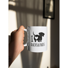  Szeretem a tacskókat bögre egyedi ajándék