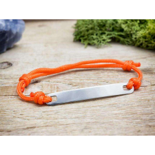  Szeretet egyedi lapbetétes narancssárga microcord karkötő karkötő