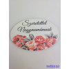  Szeretettel Nagymamámnak tábla 5,5x8,5cm - ovális