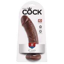 szexvital.hu King Cock 8 dildó (20cm) - barna műpénisz, dildó
