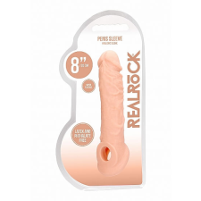 szexvital.hu RealRock Penis Sleeve 8 - péniszköpeny (21cm) - natúr péniszköpeny