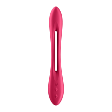 szexvital.hu Satisfyer Elastic Joy - akkus, flexibilis párvibrátor (piros) vibrátorok
